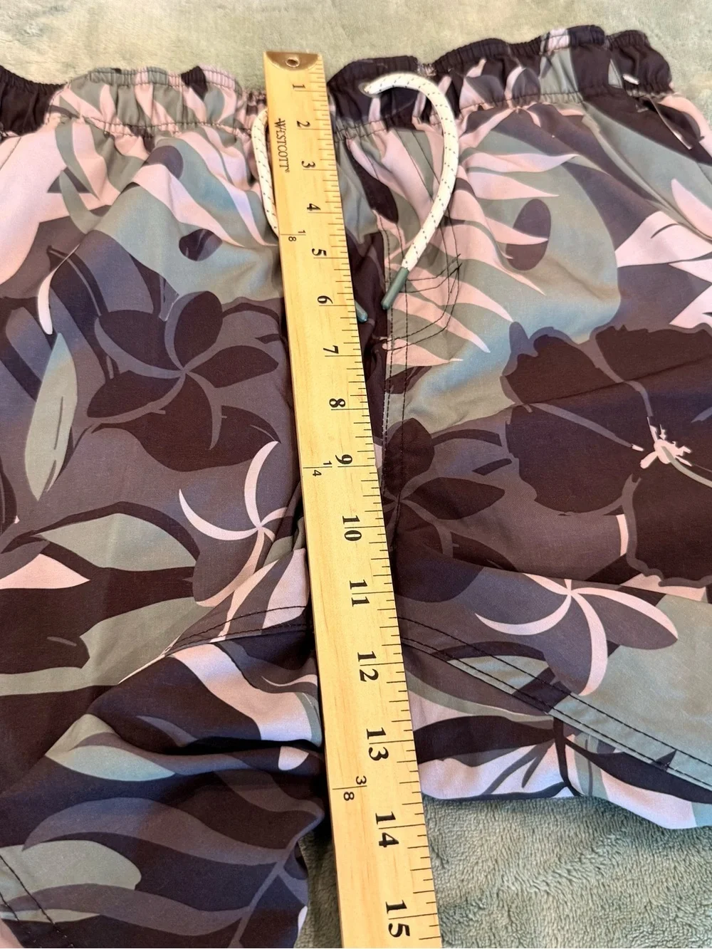 Laguna Swim Men’s Small Floral Swim Trunks 6” Inseam UPF 50+ NWT